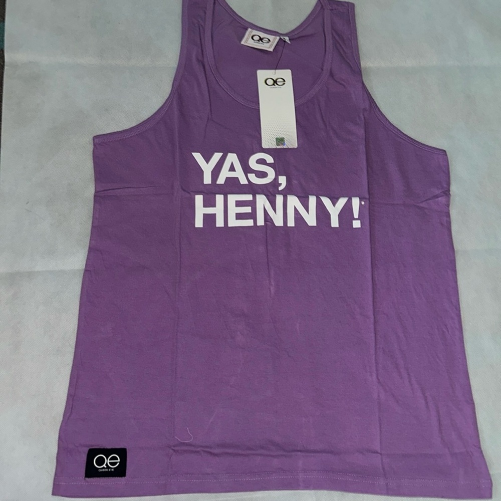 Purple tank top Yas, Henny! New with tags